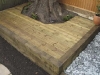 Raised pine decking