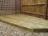 Pine corner decking