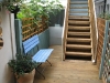 Small garden pine decking 