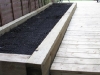 Sleeper edged raised bed