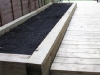 Sleeper edged raised bed