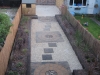 Old railway sleeper edging 
