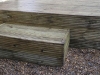 Pine decking steps 
