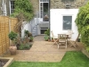 Garden pine decking